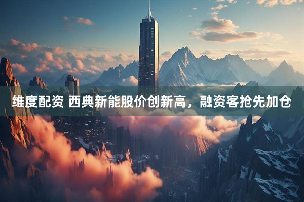 维度配资 西典新能股价创新高，融资客抢先加仓